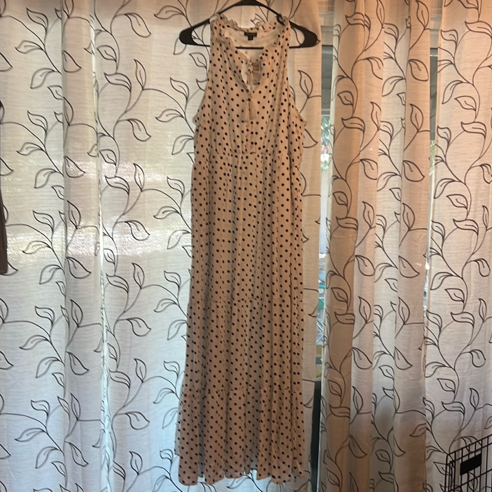 Torrid 1X Maxi Tiered Dress Dots